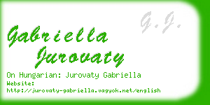 gabriella jurovaty business card